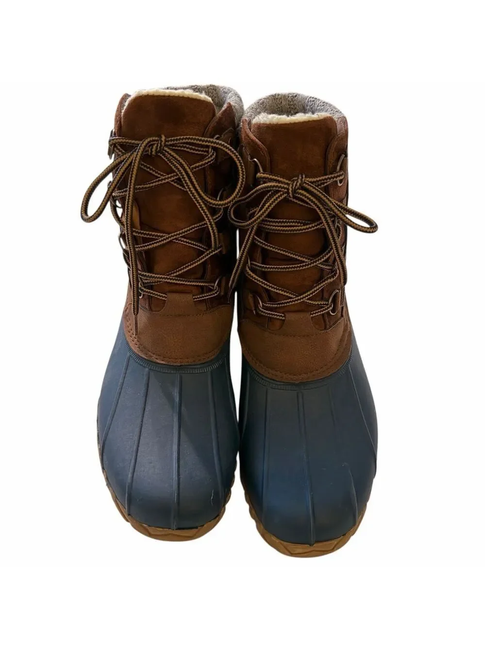 Sporto Women's Waterproof Duck Boots Size 11 Insulated Faux Fur Lining